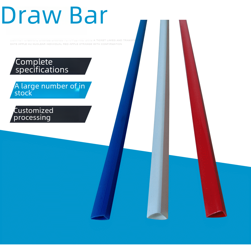 Factory wholesale PVC pull rod plastic folder color folder strip pull rod long tail clip quality assurance
