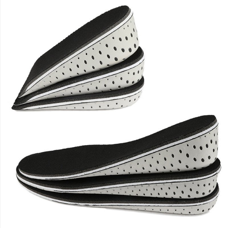 Unisex Height Increase Insoles – 2/3/4cm Cushioned Full/Half Inserts For Sneakers & Dress Shoes