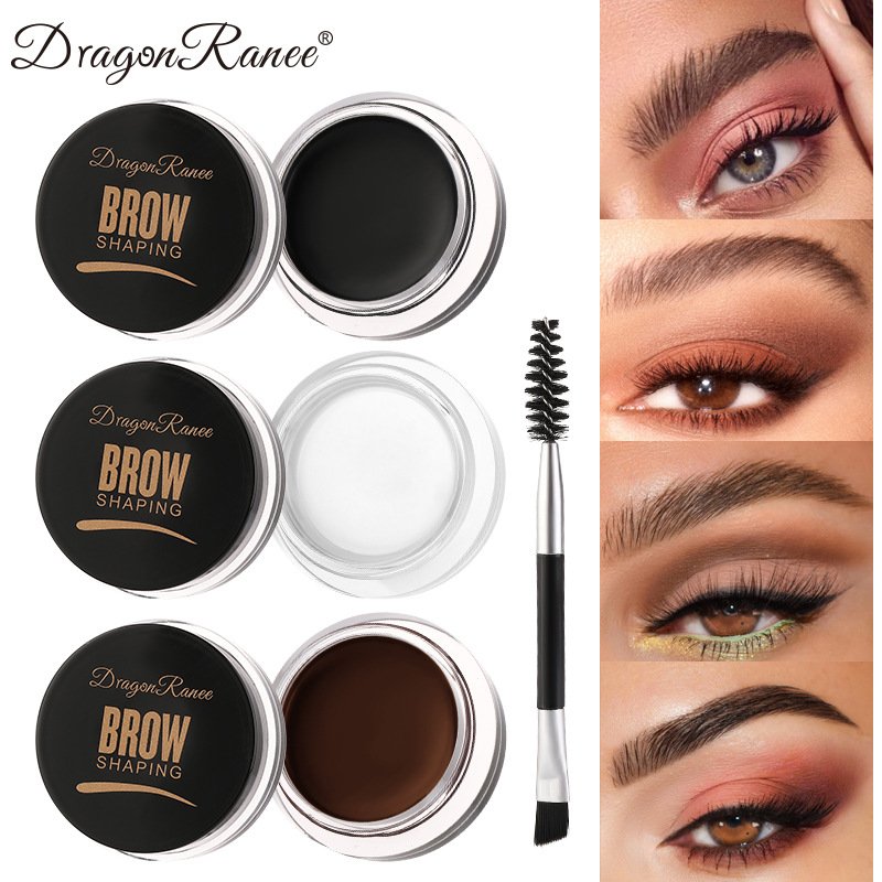 Wild - Style Eyebrow Gel Pomade & Pencil Set - European And American - Style Strong Hold, Soap - Wax Formula For Defined & Long - Lasting Brows