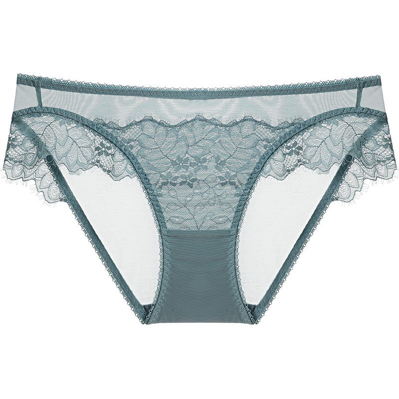 Romantic lace breathable comfortable sexy panties transparent plus size women