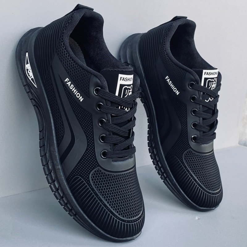 Spring New Men's Shoes Students Outdoor Sports Shoes Men's Work Labor Protection Shoes Casual Tide Match Through Pneumatic Running Shoes