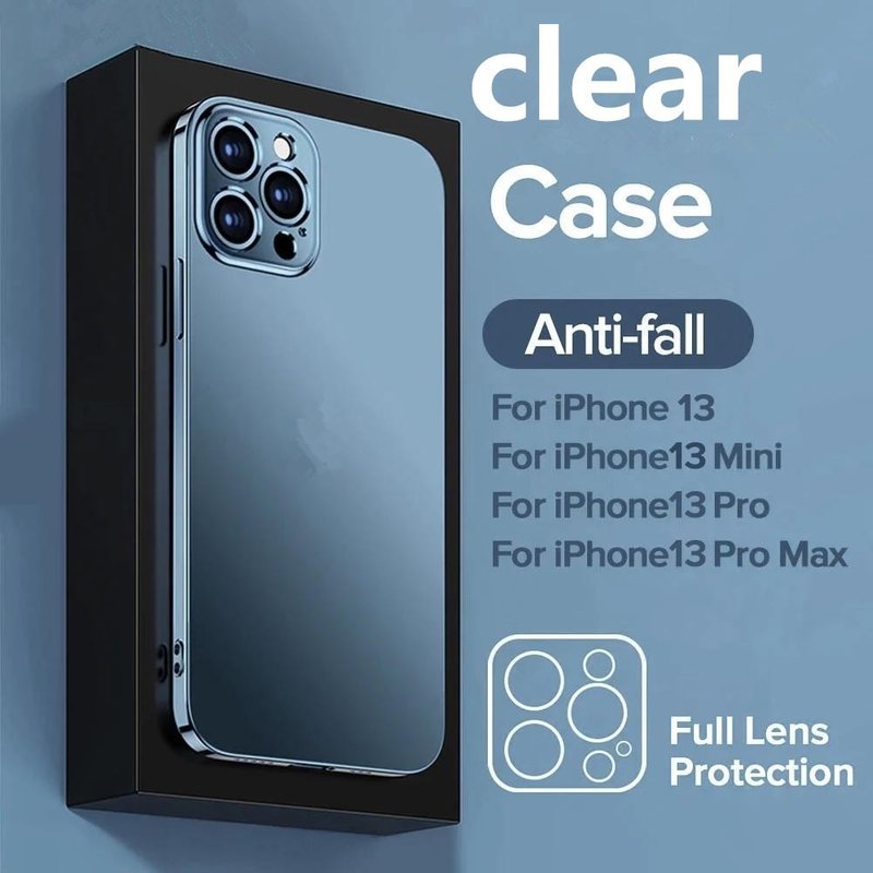 Luxury Tpu Shockproof Phone Cases Full Lens Protection Cover For IPhone 13 12 11 Pro X XS XR XS Max 8 7 6 Plus Case