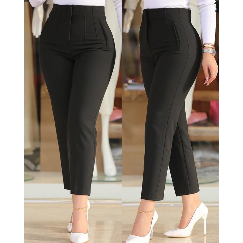 Women's casual solid color stylish pants