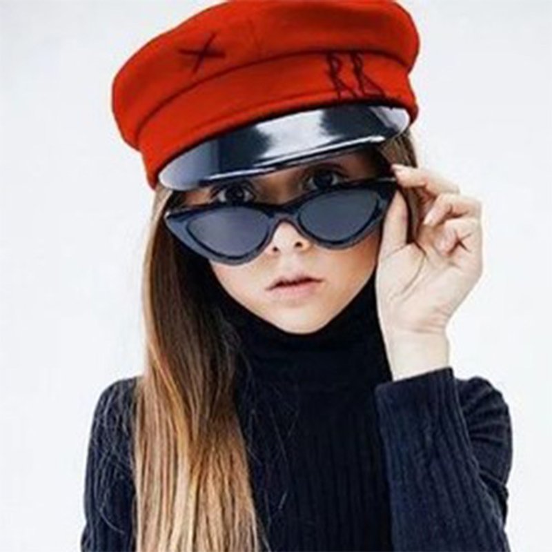 Mother&Kids Triangle cat eye children's sunglasses Fashion colorful children's sunglasses cute glasses for boys and girls