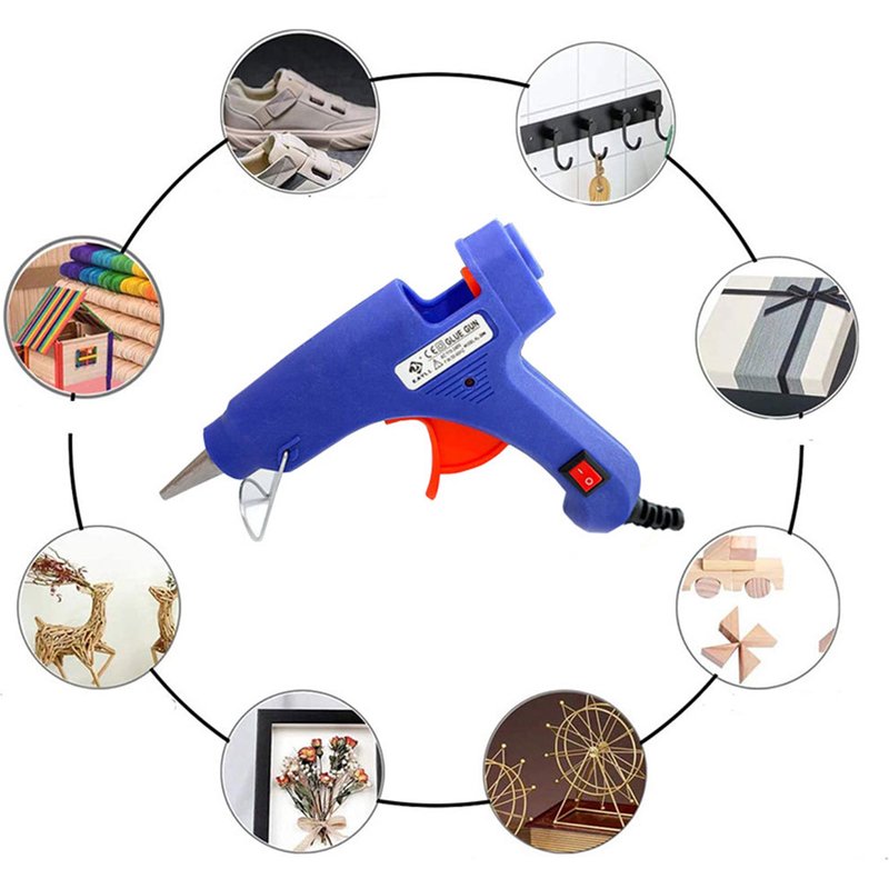 DIY sewing tool 20W with switch hot melt glue gun manual electric glue gun with indicator light hot melt glue gun
