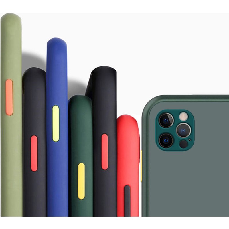 Suitable for iPhone 15 Pro Max Case Cover 15 14 Plus 13 12 Mini SE 2022 2020 11 XR XS TPU Frame Matte Phone Bumper Suitable for iPhone 15 Pro Max