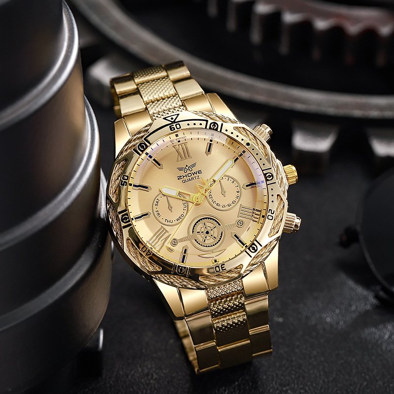 Men's Watch trendy cool men's watch non-mechanical watch business quartz watch outdoor gold watch witswatches