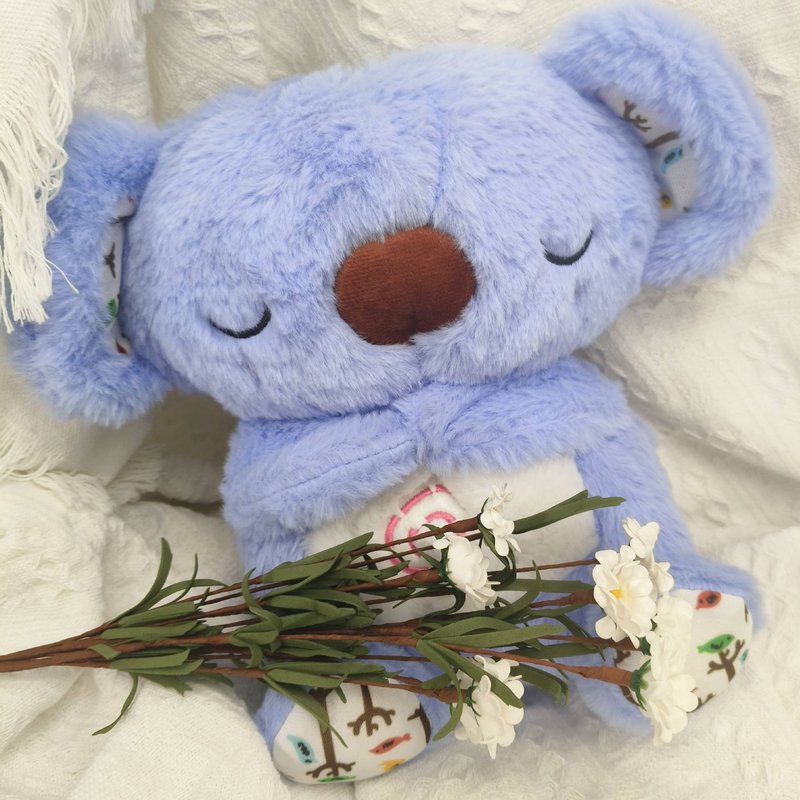 New Cross Border Breathing Bear Plush Toy Little Otter Doll Can Sing And Glow Infant Soothing Doll