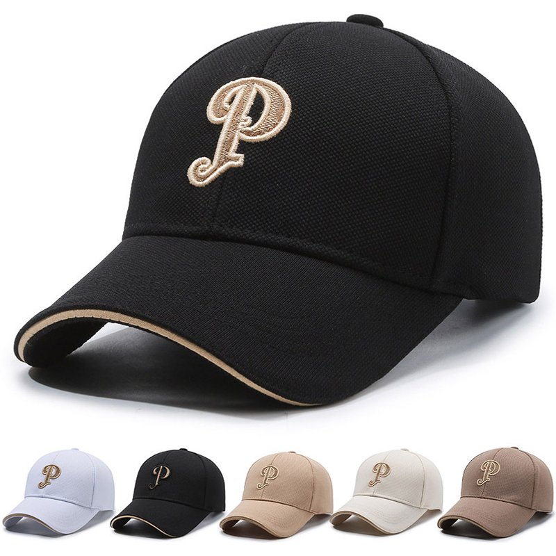 New Pineapple Cloth for Men Women in Spring Summer, Letter P Baseball Hats, Fashionable Face friendly, Small Sunshade