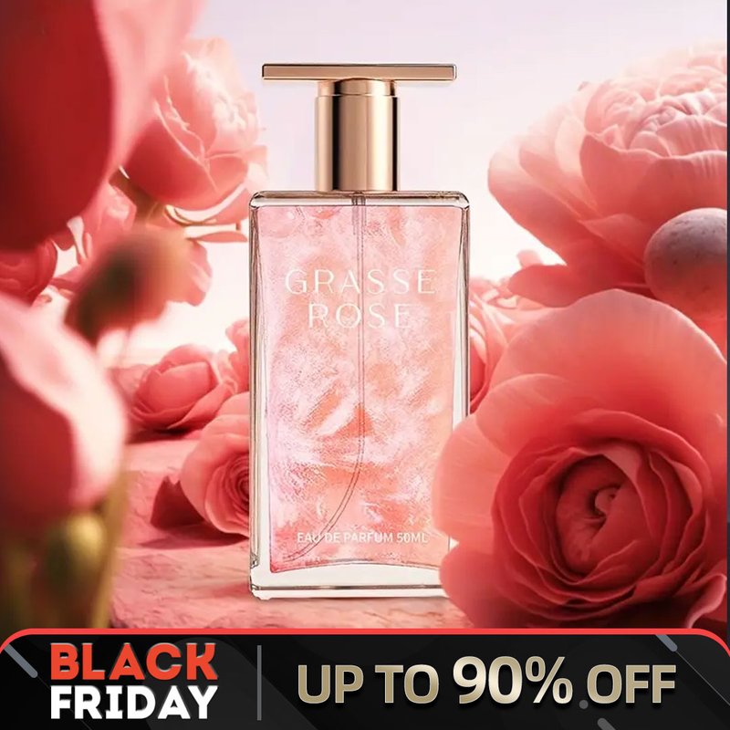 Luxurious Rose Perfume Gift Box - Lasting Fragrance & Colorful Quicksand for a Bright Holiday Roam!