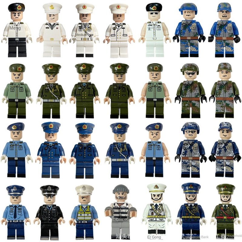Sea And Air Building Blocks Figurine Chinese Modern Military Figurine Assembled Lego Boys' Educational Toys