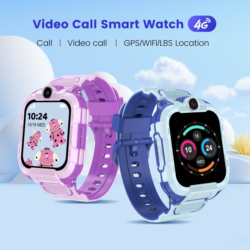 ​​Kids Smart Watch With 4G LTE, Waterproof Design & Video Calling – GPS Tracker For Children’s Safety​