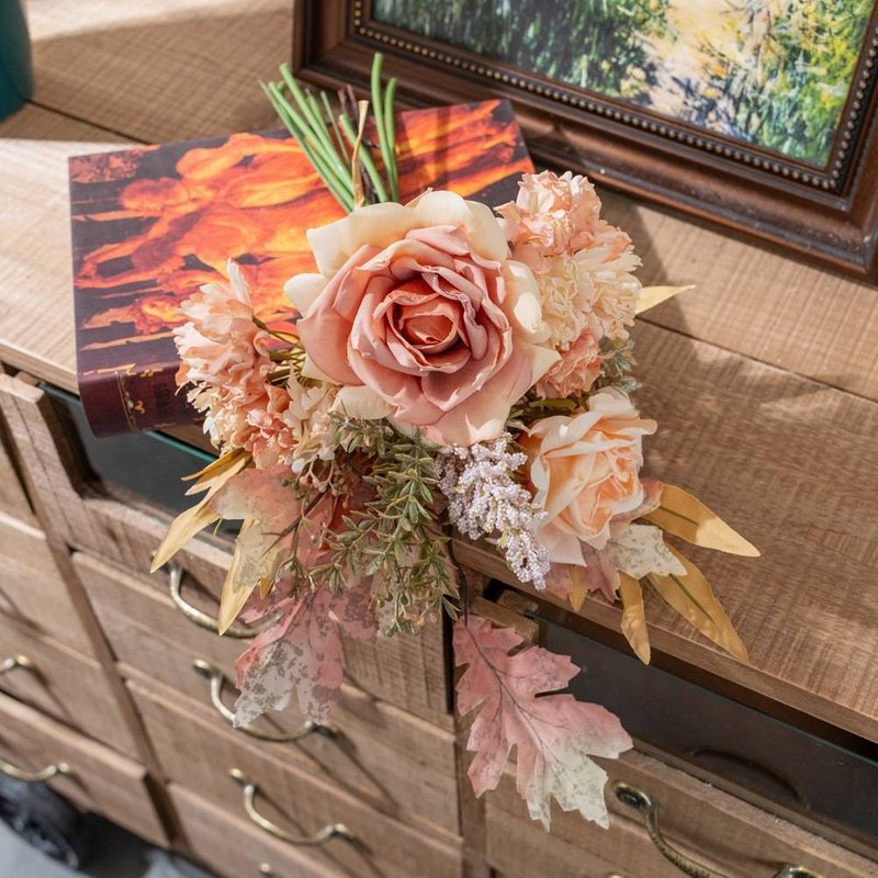 Wedding Saya Peony Dandelion Notebook Simulation Flower Home Decoration Flower Wall Decoration Hand-held Bouquet