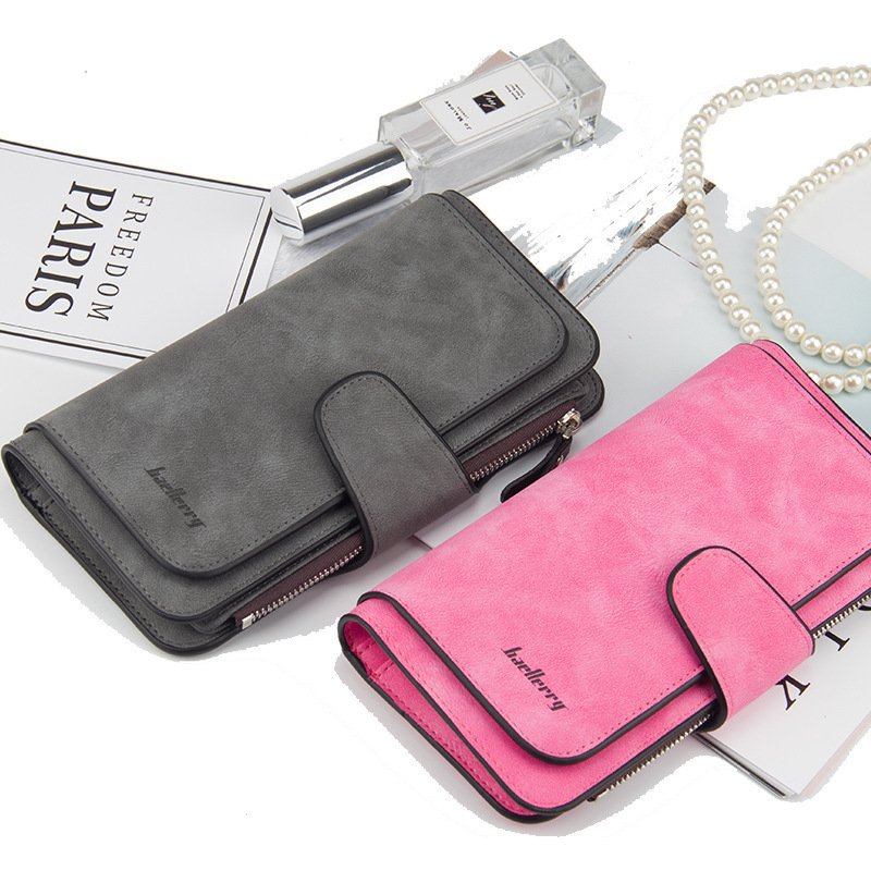Baellerry Women's Wallets New Arrivals Long Buckle Coin Purse Multi-color Card Holder Mobile Phone Bag Fashion Clutch
