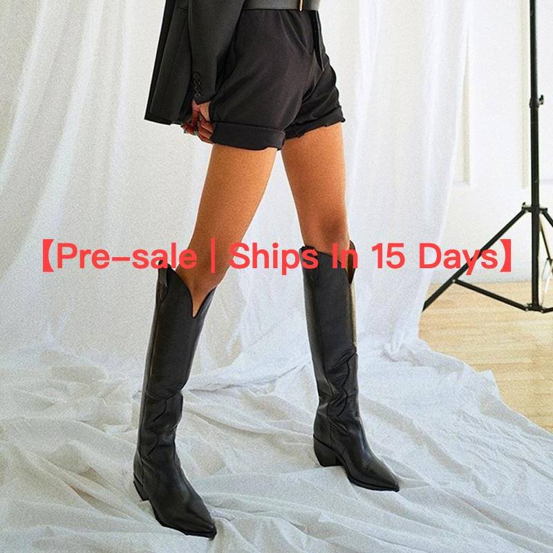 【Pre-sale | Ships In 15 Days】Fashion Plus-size Pointed Over-the-knee Boots For Women