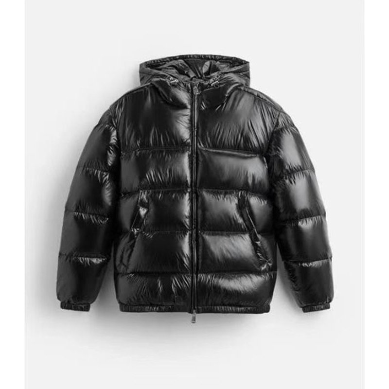 Veste d'hiver à capuche en coton pour homme - Manteau chaud en polyester épais pour les déplacements, noir et vert foncé (S-XXXL)