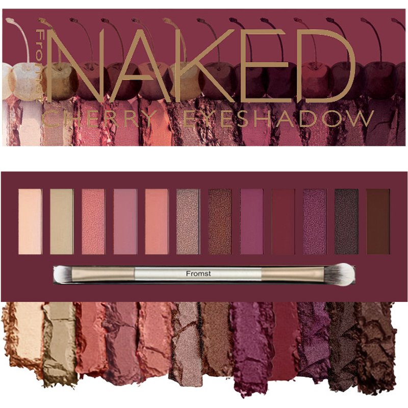12 Color Eyeshadow Makeup Palette, Naked Nude Eye Shadow, Neutral Matte Shimmer Make Up