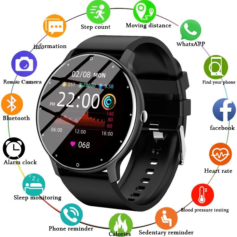 Cross Border ZL02D Smartwatch Waterproof Long Endurance Blood Pressure Oxygen Outdoor Sports Watch