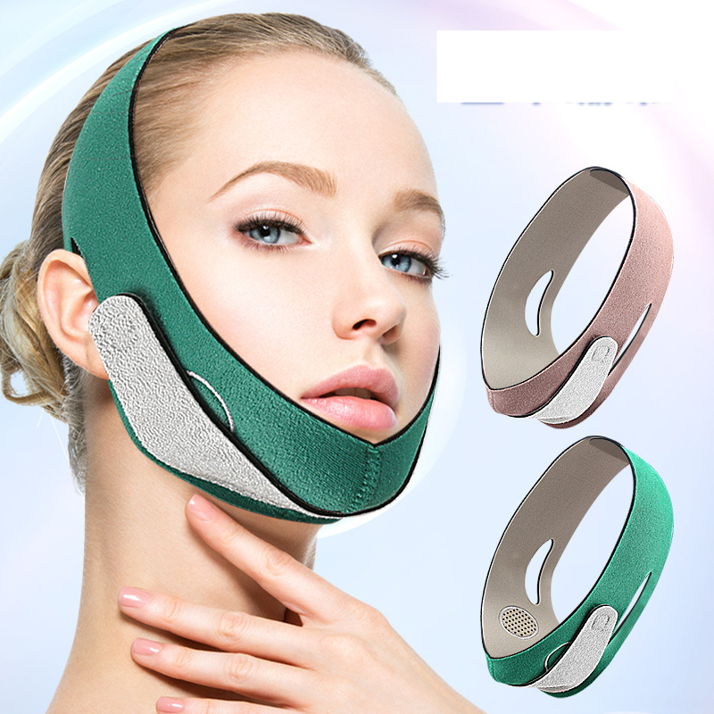 Freely adjustable pressure v face mask high rebound mask bandage