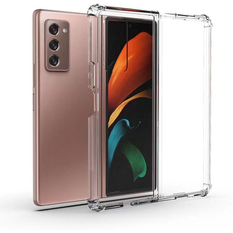For Samsung Galaxy Z Fold 3 4 5 Transparent Clear Anti Drop Acrylic Phone Case Cover