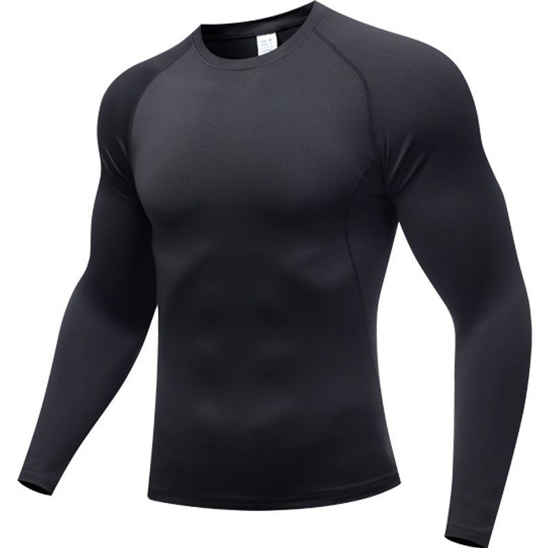 Men's clothing High elastic sports tights men long sleeve short sleeve quick drying T-shirt running fitness pants