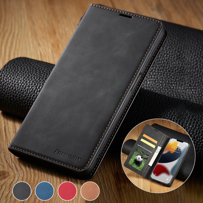 Luxury Wallet Flip Leather Case For iPhone 14 Pro Max 13 Pro Max 12 Pro Max 11 Pro Max SE 2022 X XR XS Max 8 7 6 6S Plus 5 5S SE