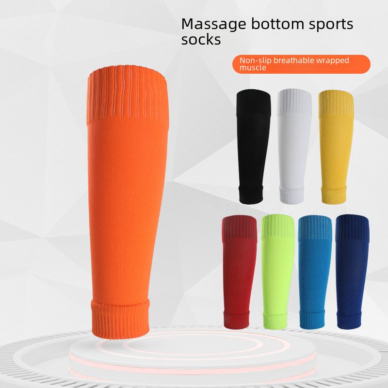 TOVN Football Leg Protector Socks Cover Men's Long Barrel Anti-friction Calf Protector Sports Football Socks Cover