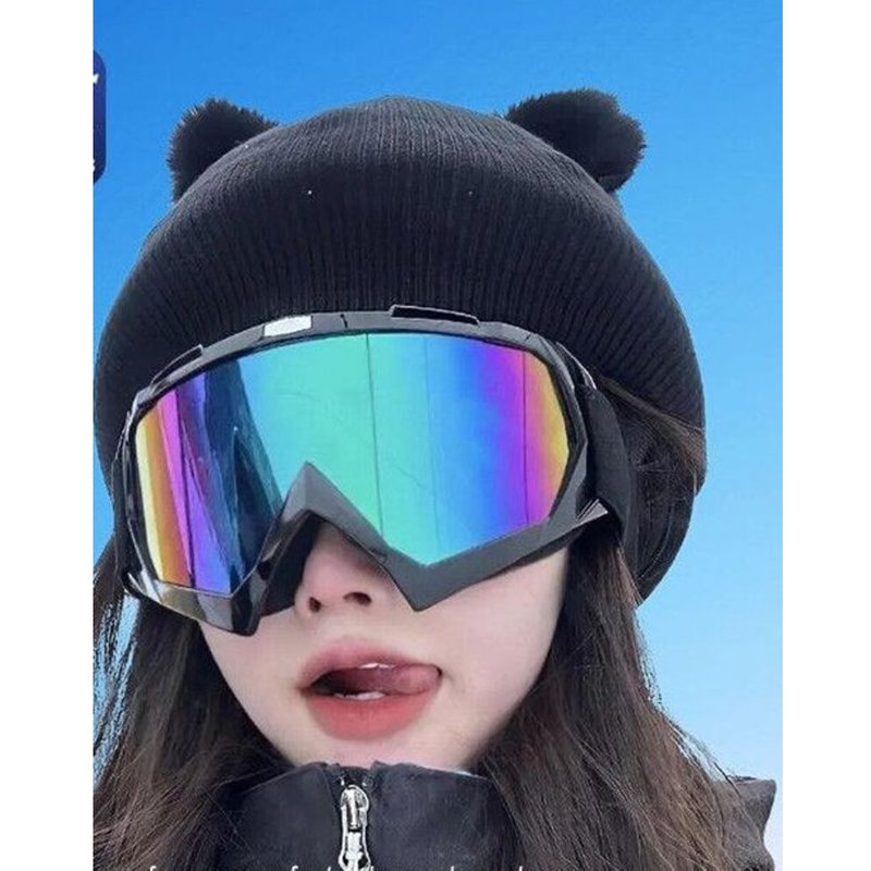 Ski Mountaineering Goggles Unisex Motorcycle Riding Windproof Anti-Glare Glasses Outdoor Sports Snow Sunglasses