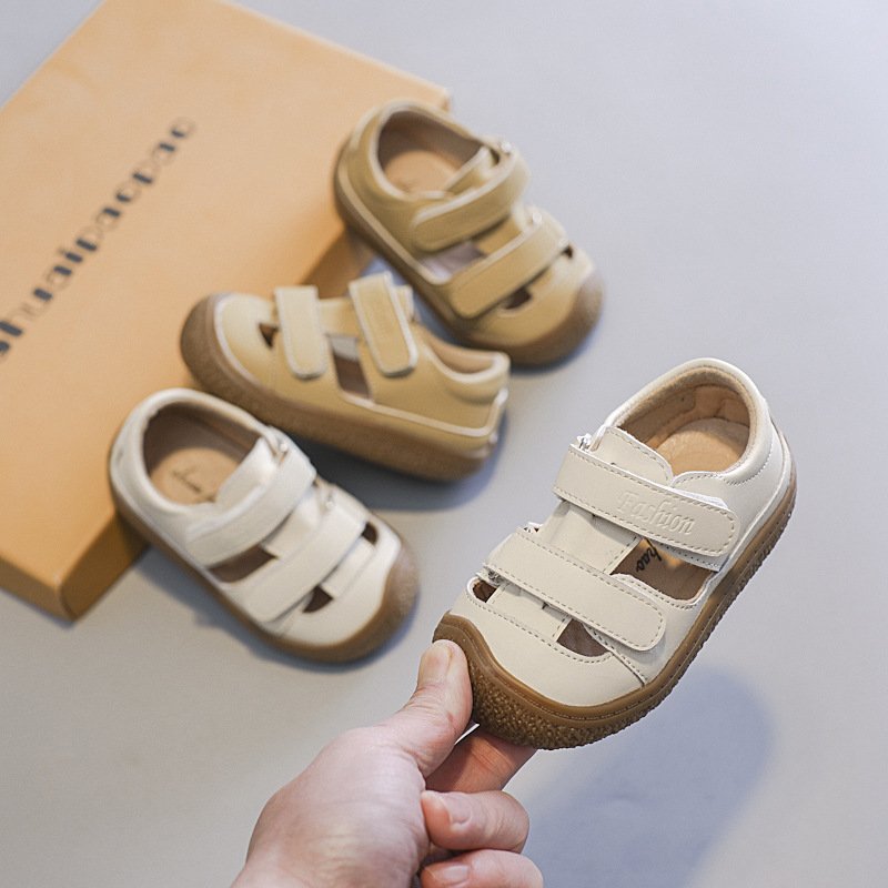 Mother&Kids Baby shoes Girls' sandals Boys' soft soled Bao toe anti-kick comfortable toddler shoes