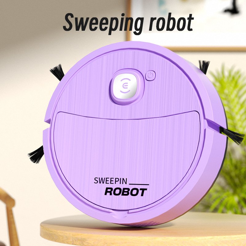 Cross border mini smart sweeping robot USB charging lazy household vacuum cleaner sweeping, suction and mopping all in one machine wholesale