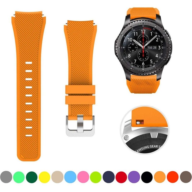 20mm 22mm Strap For Samsung galaxy watch4 44mm/40mm 5 pro active 2 Gear s3 Silicone Correa bracelet Huawei Watch gt2/3/2e band