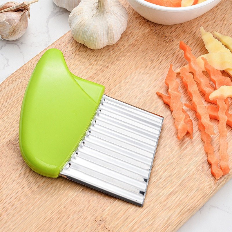 Household Mini Stainless Steel Potato Cut Wavy French Fries Cut Kitchen Gadget Cutter