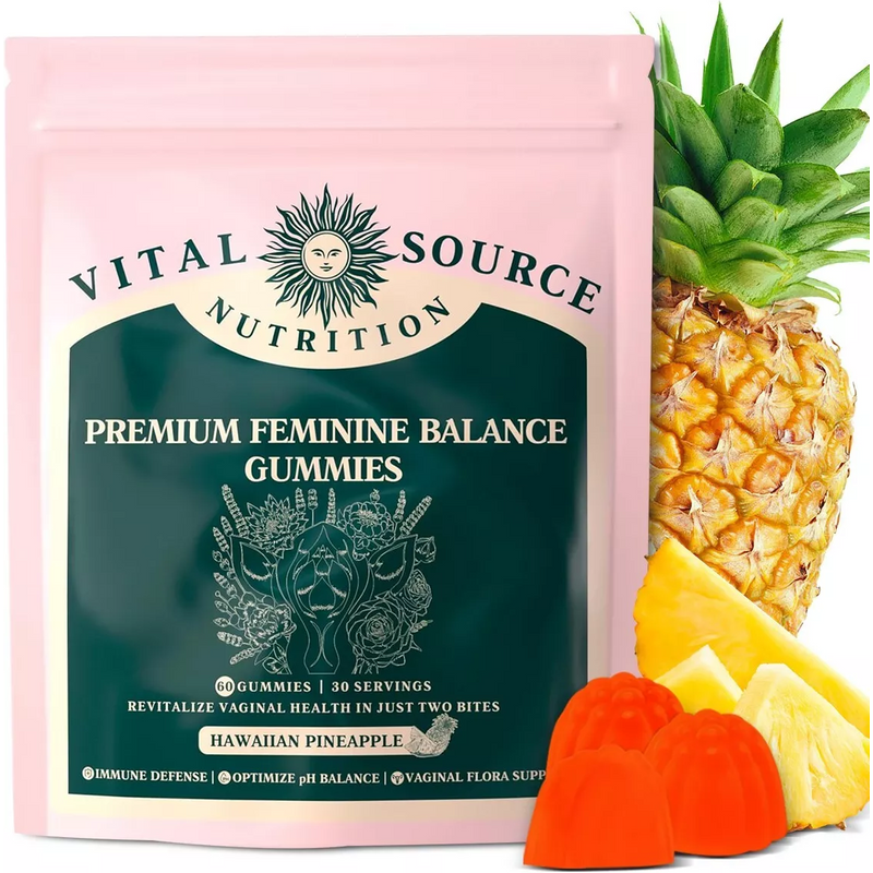 Vital Source Feminine Balance Gummies - Hawaiian Pineapple 60 Gummies