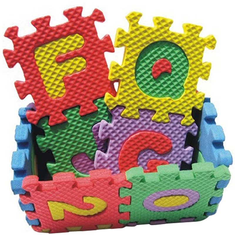 36 Pcs/Set Child Kids Novelty Alphabet Number EVA Puzzle Foam Teaching Mats Toy