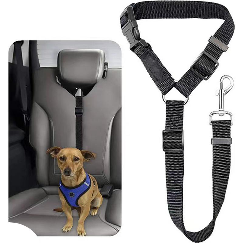 Unisex Pet Products Car Safety Traction With Ring Dog Rope Cat Rope Car Headrest Retractable Traction Rope