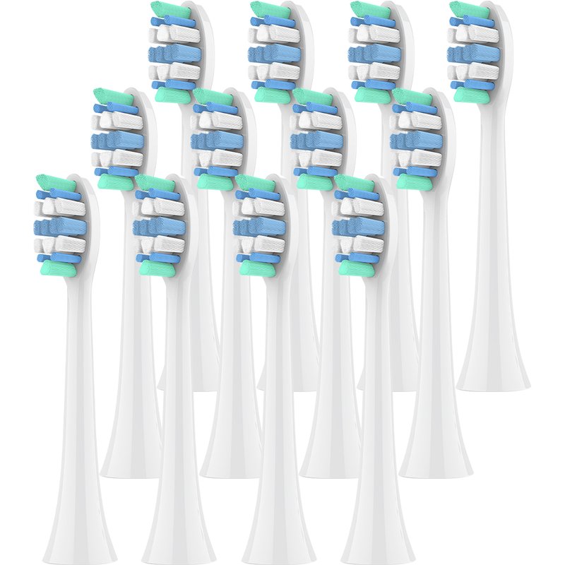 12 Pcs Brush Heads Compatible With Philips Sonicare Electric Toothbrush, Replacement Electric Brush Head For 1100 2100 4300 4100 6500 6100 7000 9000