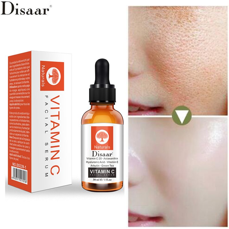 Disaar 30ml Vitamin C Face Serum Anti-age Moisturizer Advanced Formula Hyaluronic Acid Reduces lines For Orbital Area