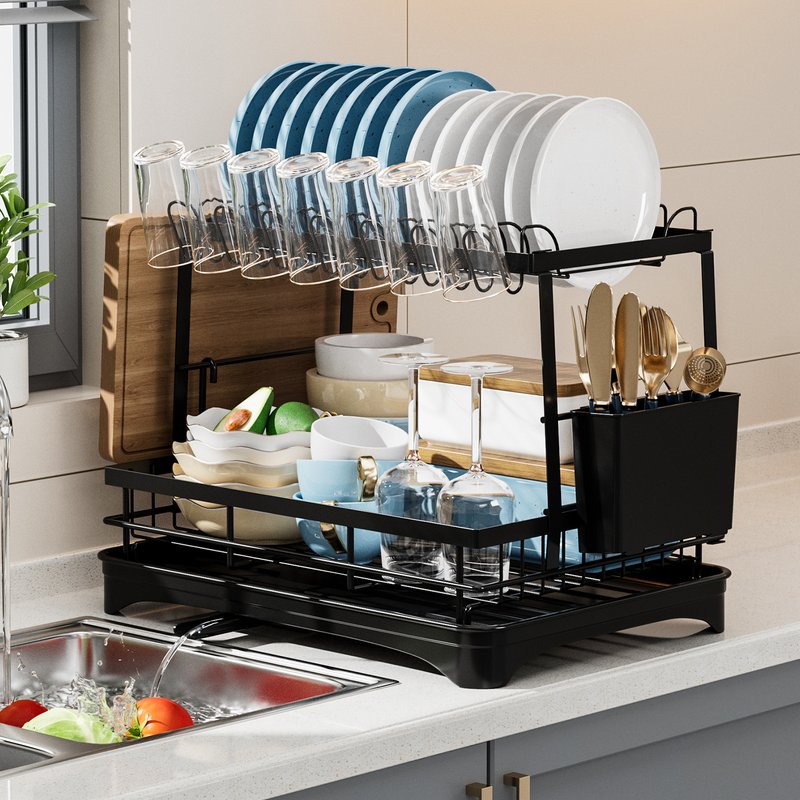 Dish Storage Rack Drain Basket Dish Rack Dish Dish Dish Dish Chopsticks Dish Dish Double Kitchen Storage Rack