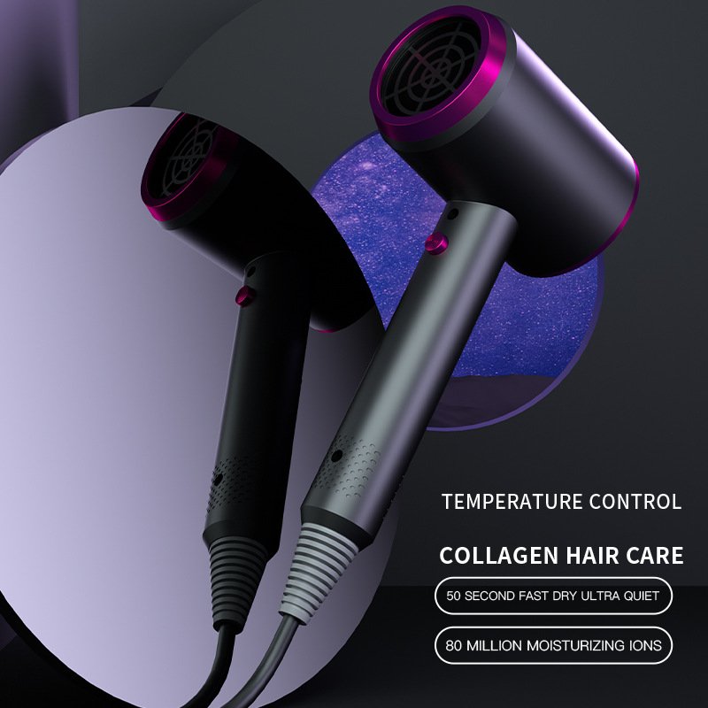 Salon Professional Hair Dryer - High Power Blue Light Care Fast Drying Styling EU Standard