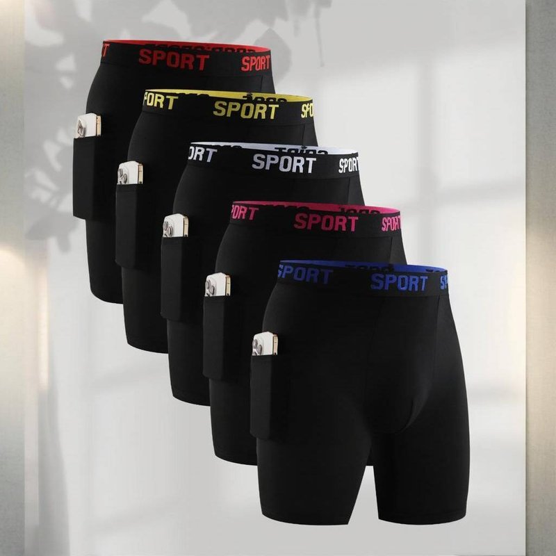 Breathable Men's Sport Underwear - Quick-Dry Training Boxer Briefs With Comfort Waistband For Gym & Daily Wear (Multi-Pack Options Available)