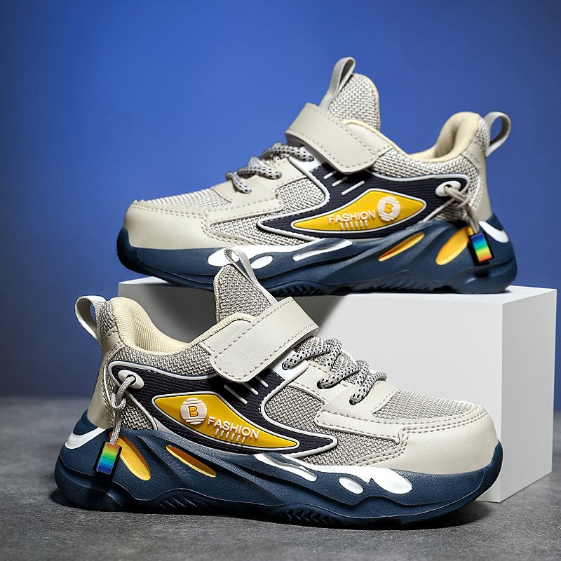 Boys' Air-Mesh Running Shoes - Lightweight Breathable Sneakers | Kids' Gym & Play Shoes