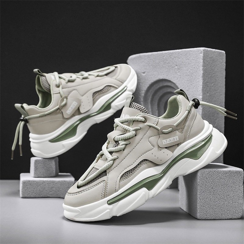 Men's Casual Sneakers Fashion Breathable Chunky Dad Shoes For Daily Wear Lightweight Comfortable Walking Shoes