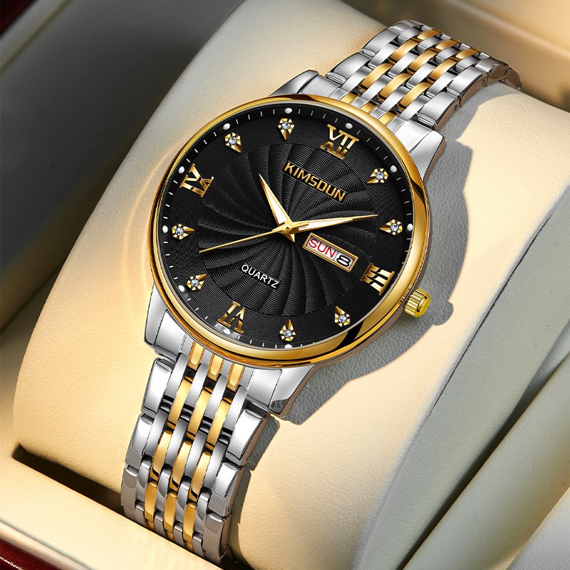 Golden Seton Brand Business Watch Calendar Waterproof Quartz Watch Men's Watch Men's watches