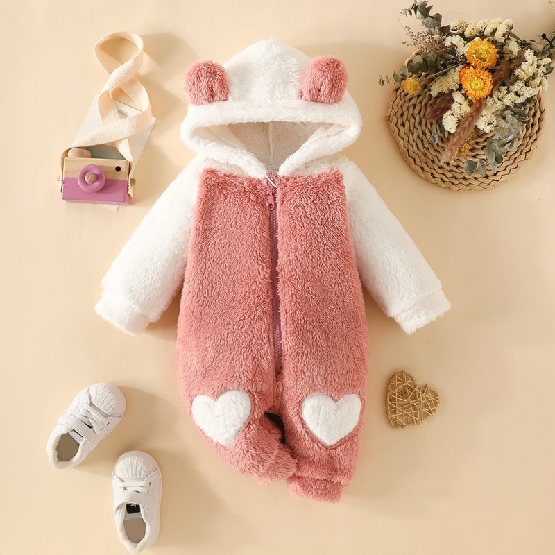 Baby clothing new baby long sleeves long legs crawling suit big flowers colour blocking baby girl button down paragraph baby casual clothes