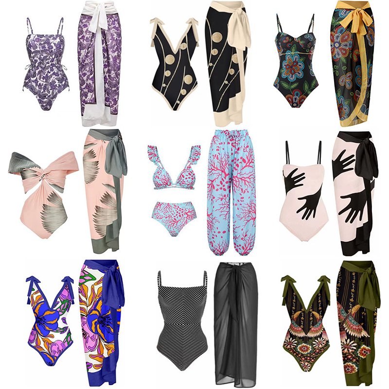 Women's bag hip pants and skirt suit swimsuit