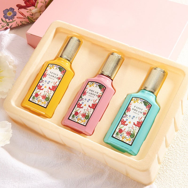 HNVN 25ML Luxury Sweet Dream Gardenia Women's Perfume Gift Set Three-piece Jasmine Fragrance GG Flora Perfumes
