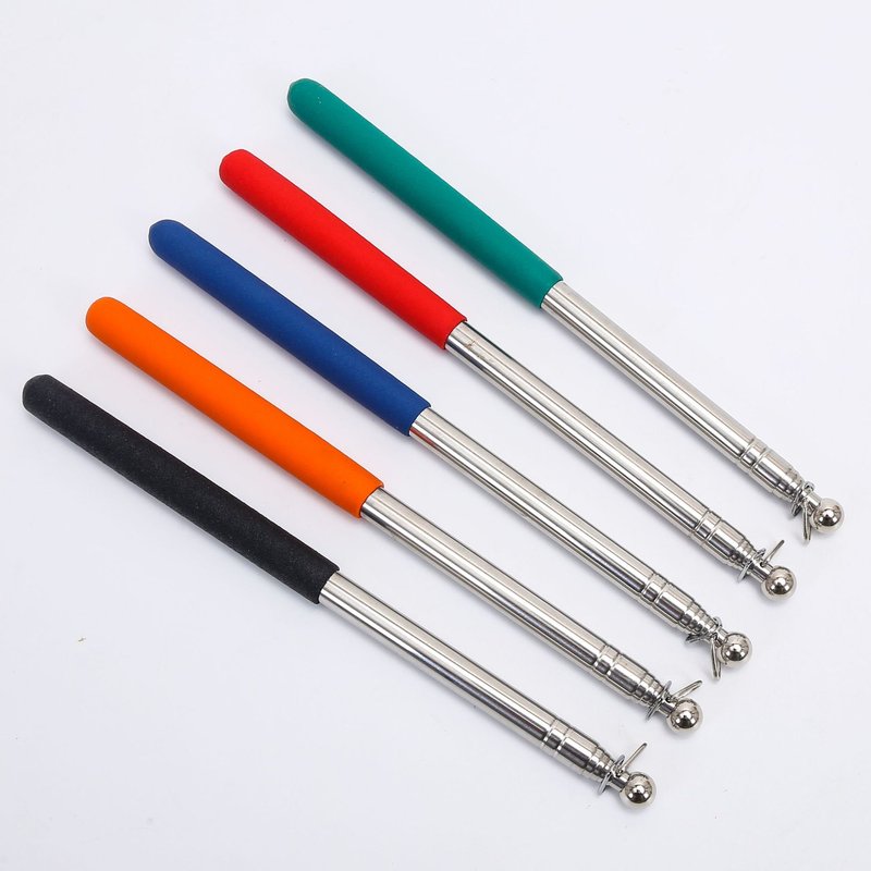 Tour guide flagpole 1 meter 1.2 meter 1.4 meter 1.6 meter soft rubber sleeve handle stainless steel whip baton rubber whip