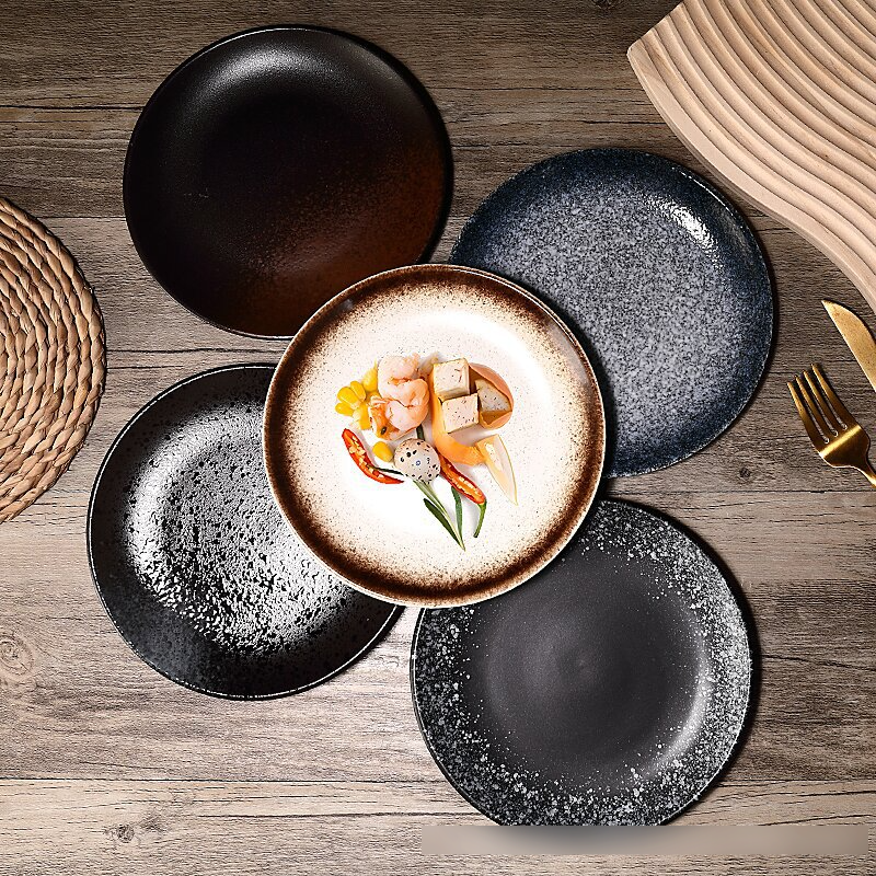 Steak Plate Hotel Restaurant Tableware Plate Bowls And Dishes Ceramic Tableware Creative Dinner Plate Dish Plate Home