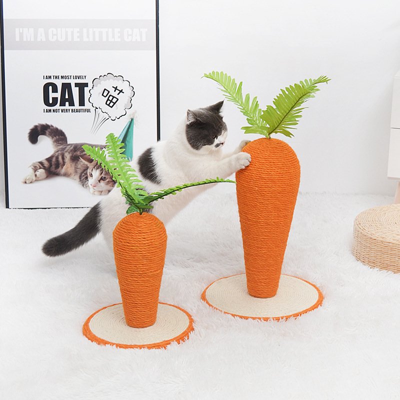 Cat Climbing Rack Cat Scratching Board Cat Scratching Column Cat Toy Pet Cat Sisal Large Carrot Pet Supplies Wholesale