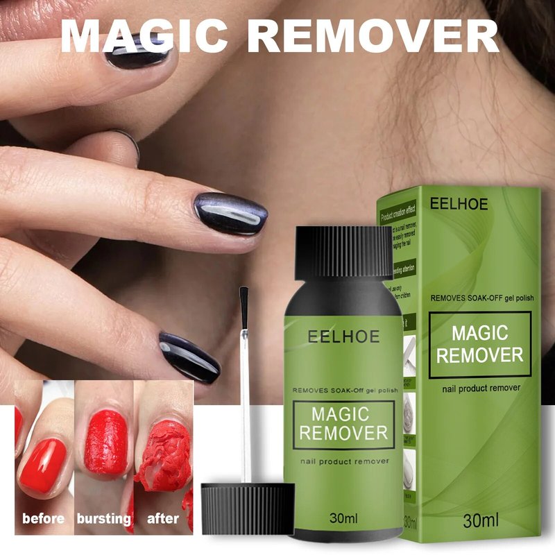 Nail Removal Gel Quick Magic Remover Soak Off Sticky Layer Permanent Varnish Polish Professional Nail Burst Remover Gel Female Men
